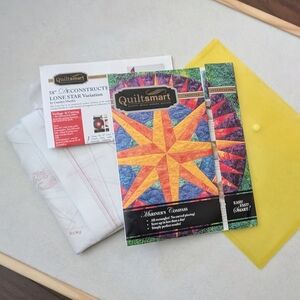Quiltsmart Mariner's Compass Quilt Printed Interfacing Kit Unused